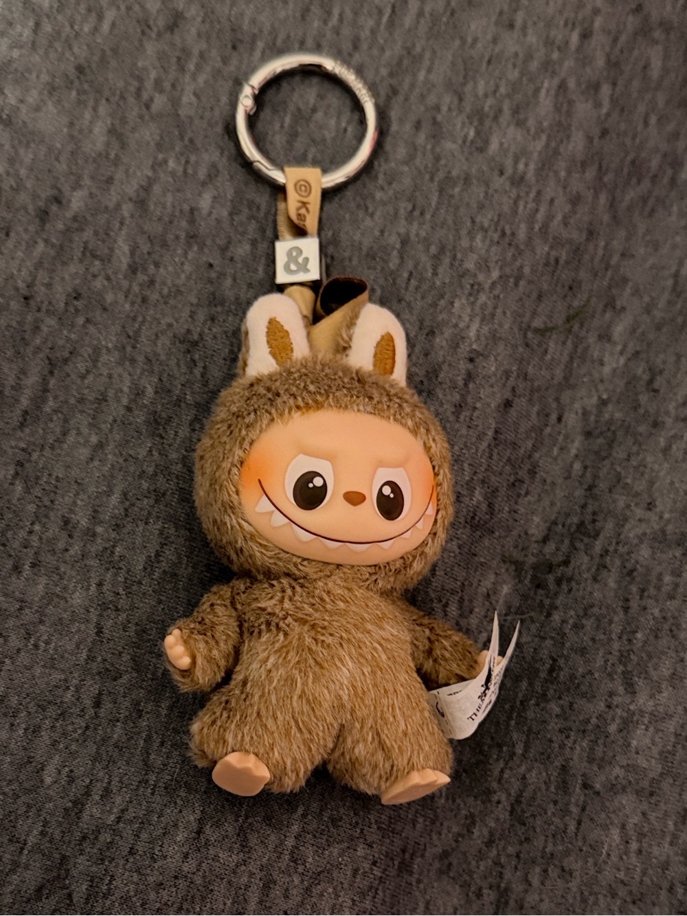 The Monsters Labubu Pin for Love series Keychain Letter &